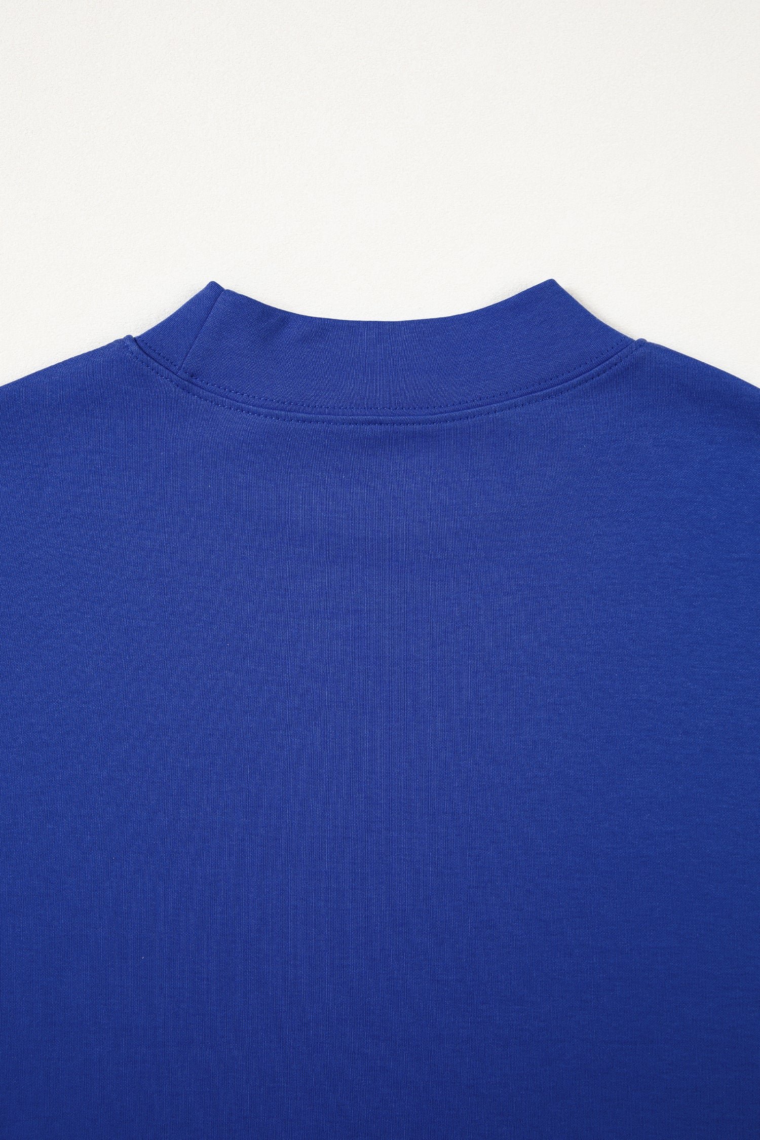 Sachet Pink Solid Color High Neck Oversize Tee